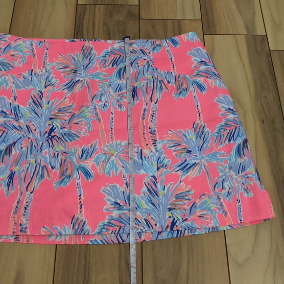 EUC! Lilly Pulitzer January Skort Flamingo Pink Nice Stems Size 2 - Picture 11 of 14